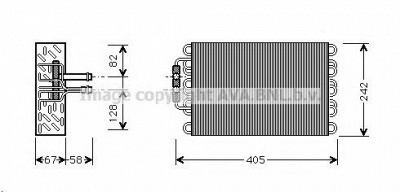 AVA QUALITY COOLING msv375 -  Испаритель, кондиционер